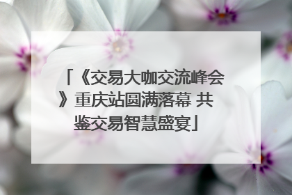 《交易大咖交流峰会》重庆站圆满落幕 共鉴交易智慧盛宴