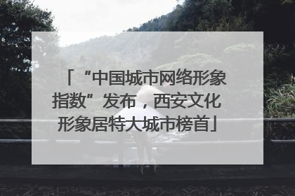 “中国城市网络形象指数”发布，西安文化形象居特大城市榜首