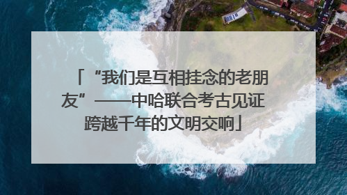 “我们是互相挂念的老朋友”——中哈联合考古见证跨越千年的文明交响