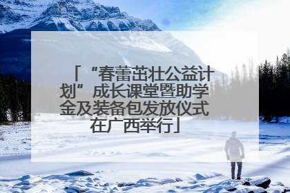 “春蕾茁壮公益计划”成长课堂暨助学金及装备包发放仪式在广西举行