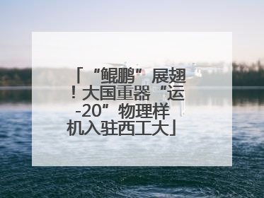 “鲲鹏”展翅！大国重器“运-20”物理样机入驻西工大