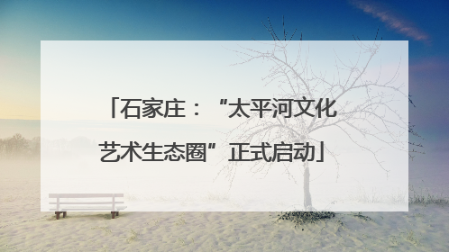 石家庄：“太平河文化艺术生态圈”正式启动