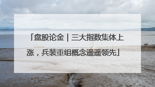 盘股论金｜三大指数集体上涨，兵装重组概念遥遥领先