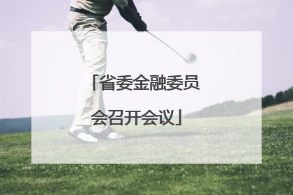 省委金融委员会召开会议
