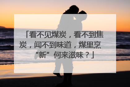 看不见煤炭，看不到焦炭，闻不到味道，煤里烹“新”何来滋味？