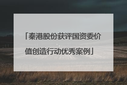 秦港股份获评国资委价值创造行动优秀案例