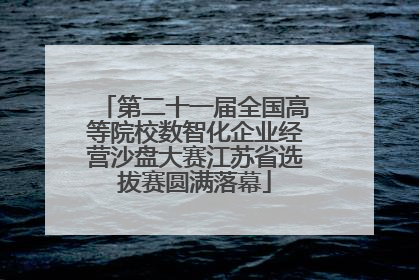 第二十一届全国高等院校数智化企业经营沙盘大赛江苏省选拔赛圆满落幕