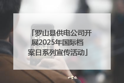 罗山县供电公司开展2025年国际档案日系列宣传活动