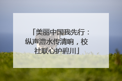 美丽中国我先行：纵声澧水传清响，校社联心护碧川
