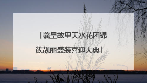 羲皇故里天水花团锦簇靓丽盛装喜迎大典