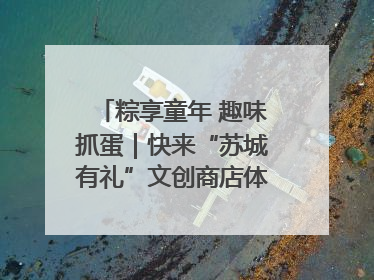 粽享童年 趣味抓蛋｜快来“苏城有礼”文创商店体验民俗活动