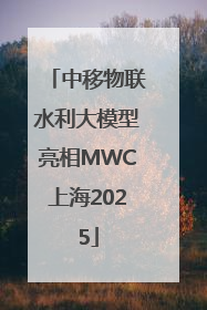 中移物联水利大模型亮相MWC上海2025