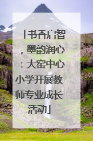 书香启智，墨韵润心：大窑中心小学开展教师专业成长活动