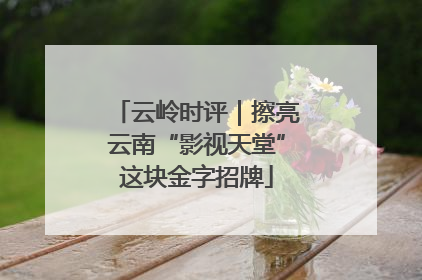 云岭时评｜擦亮云南“影视天堂”这块金字招牌