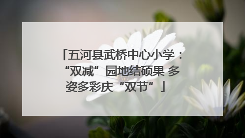 五河县武桥中心小学：“双减”园地结硕果 多姿多彩庆“双节”