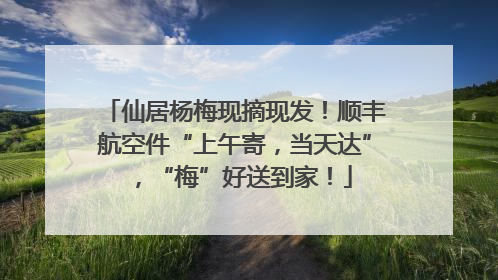 仙居杨梅现摘现发！顺丰航空件“上午寄，当天达”，“梅”好送到家！
