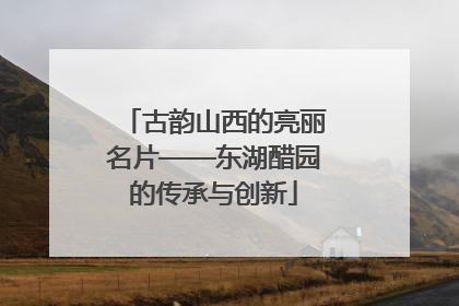 古韵山西的亮丽名片——东湖醋园的传承与创新