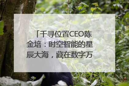 千寻位置CEO陈金培：时空智能的星辰大海，藏在数字万象与人间烟火中