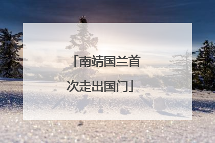 南靖国兰首次走出国门