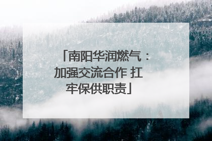 南阳华润燃气：加强交流合作 扛牢保供职责