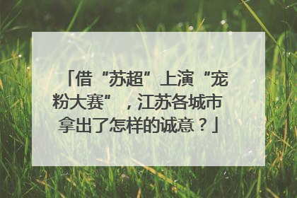 借“苏超”上演“宠粉大赛”，江苏各城市拿出了怎样的诚意？