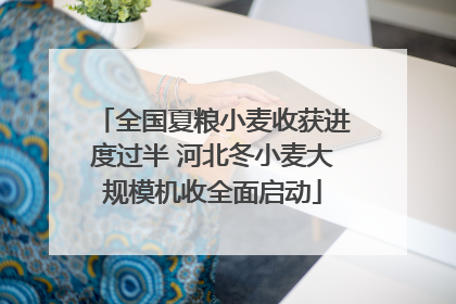 全国夏粮小麦收获进度过半 河北冬小麦大规模机收全面启动