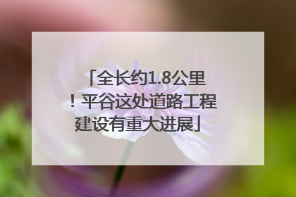 全长约1.8公里！平谷这处道路工程建设有重大进展