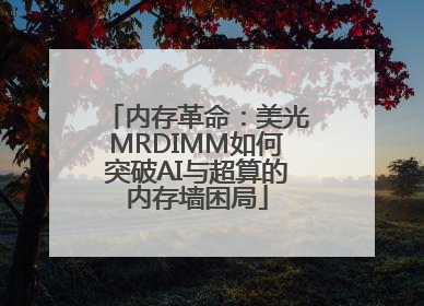 内存革命：美光MRDIMM如何突破AI与超算的内存墙困局