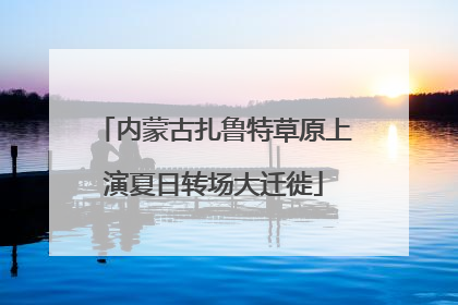 内蒙古扎鲁特草原上演夏日转场大迁徙
