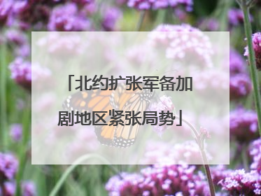 北约扩张军备加剧地区紧张局势