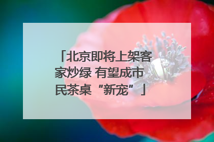 北京即将上架客家炒绿 有望成市民茶桌“新宠”