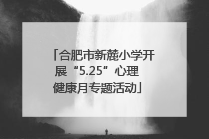 合肥市新麓小学开展“5.25”心理健康月专题活动