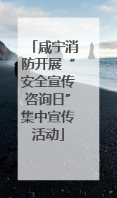 咸宁消防开展“安全宣传咨询日”集中宣传活动