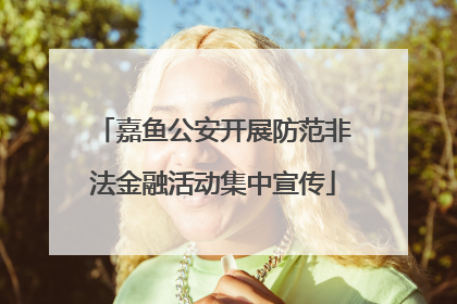 嘉鱼公安开展防范非法金融活动集中宣传