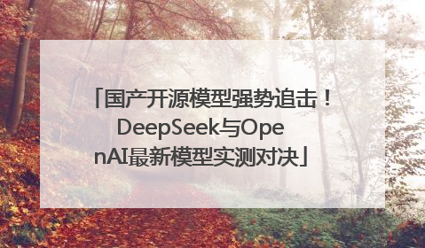 国产开源模型强势追击！DeepSeek与OpenAI最新模型实测对决