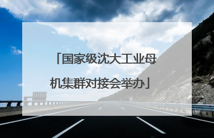 国家级沈大工业母机集群对接会举办