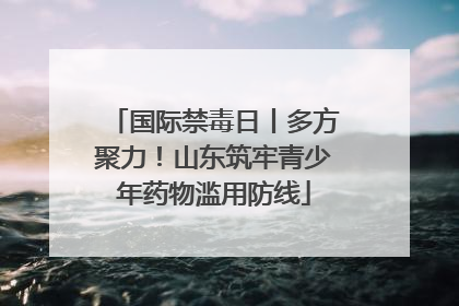 国际禁毒日丨多方聚力！山东筑牢青少年药物滥用防线