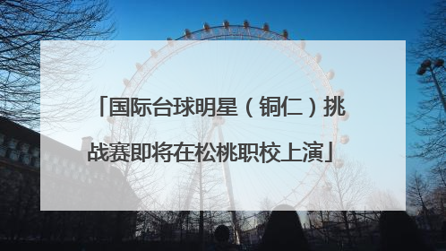 国际台球明星（铜仁）挑战赛即将在松桃职校上演