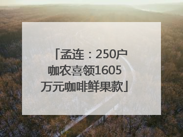 孟连：250户咖农喜领1605万元咖啡鲜果款