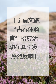 宁夏文旅“青春体验官”招募活动在蓉引发热烈反响
