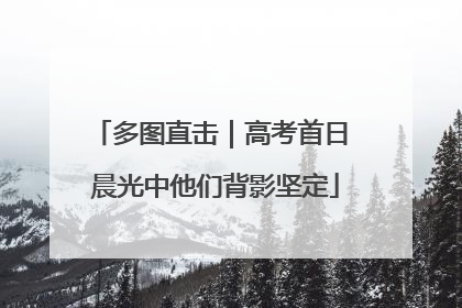 多图直击｜高考首日 晨光中他们背影坚定