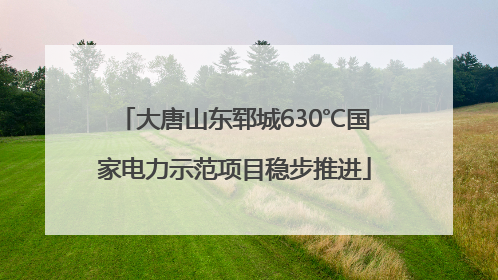 大唐山东郓城630℃国家电力示范项目稳步推进