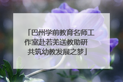 巴州学前教育名师工作室赴若羌送教助研 共筑幼教发展之梦