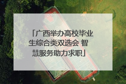 广西举办高校毕业生综合类双选会 智慧服务助力求职