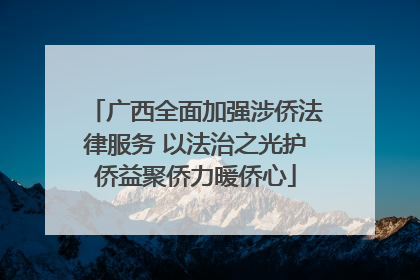广西全面加强涉侨法律服务 以法治之光护侨益聚侨力暖侨心