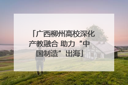 广西柳州高校深化产教融合 助力“中国制造”出海