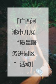 广西河池市开展“质量服务进园区”活动