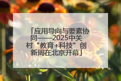 应用导向与要素协同——2025中关村“教育+科技”创新周在北京开幕