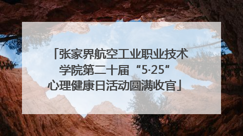 张家界航空工业职业技术学院第二十届“5·25”心理健康日活动圆满收官
