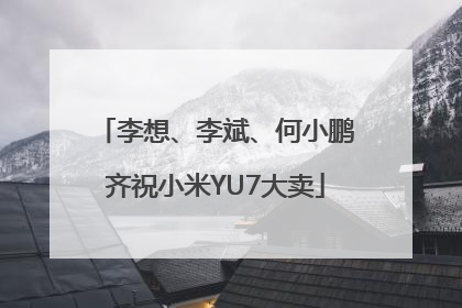 李想、李斌、何小鹏齐祝小米YU7大卖